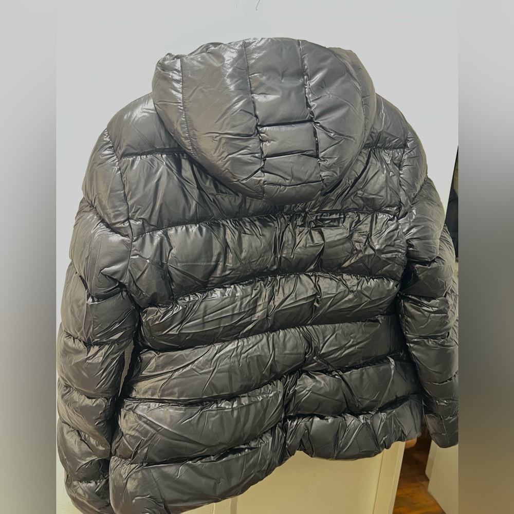 Moncler Rhin Hooded Quilted Down black Puffer Jacket- SIZE 5 - Picture 15 of 15